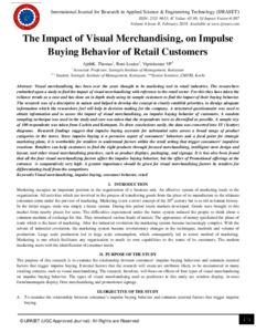 The impact of visual merchandising 2025 on consumer impulse buying behavior